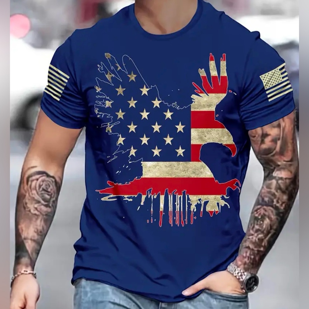 404. 🎉🇺🇸 Men’s Short Sleeve Casual Shirt